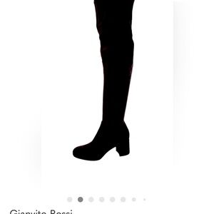 Gianvito Rossi suede over the knee boots size 38